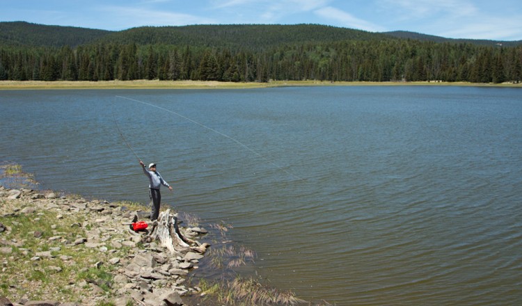 Reservoir Lake. Fishing Lake in Greer, Arizona