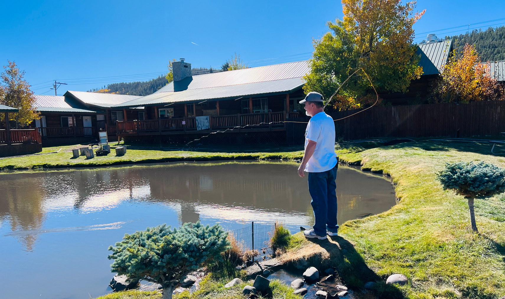 Catch-and-release trout fishing at private ponds in Greer